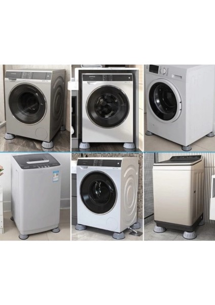 Çamaşır Makinesi Kayma ve Titreşim Engelleyici - Gürültü Emici Aparatlar 4 Lü Set (K95) modelleri