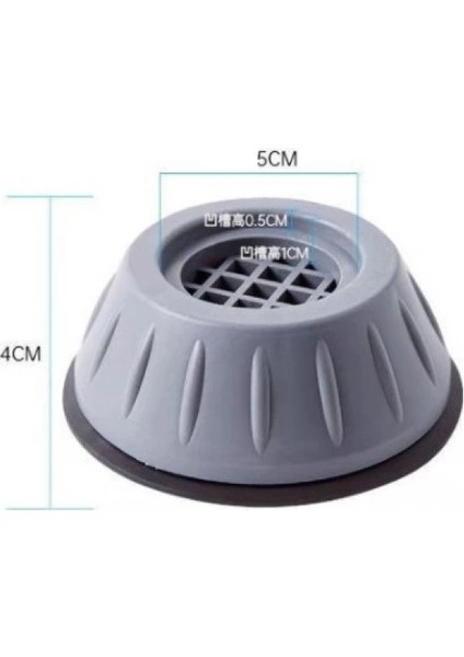 Çamaşır Makinesi Kayma ve Titreşim Engelleyici - Gürültü Emici Aparatlar 4 Lü Set (K95) indirimleri