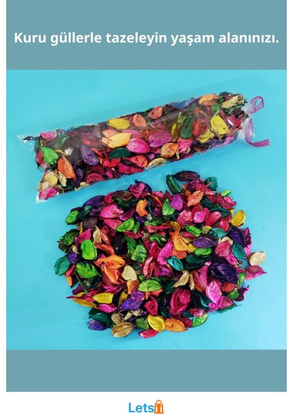 Kokulu Renkli Kuru Gül 100 Gram Dekoratif Süsleme fiyatları