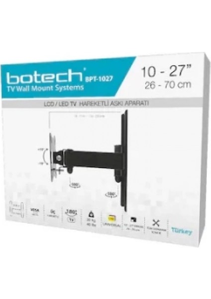 BPT-1027 Hareketli Tv Askı Aparatı 26X70 (K95)