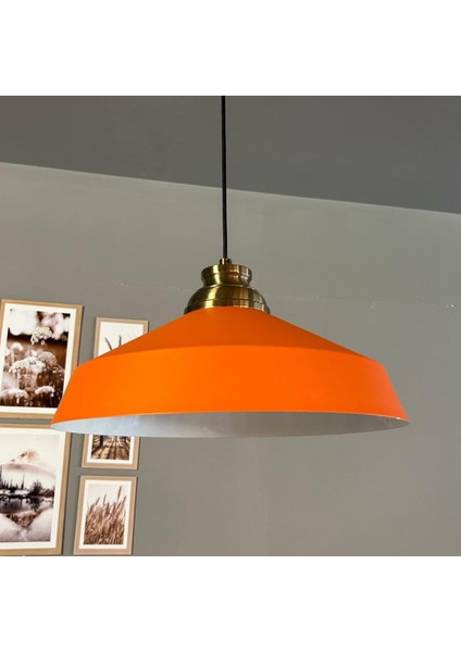 Lema Turuncu Tekli Avize Kum Saati Başlık Sarkıt Lamba Restoran Cafe Salon Avizeleri