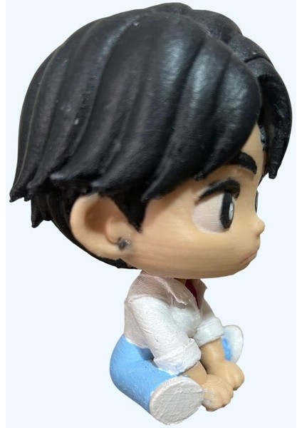 Işıltılı Baby Jinu Figürü | El Yapımı Parlak K-Pop Demon Hunters Tarzı Dekor | Koleksiyon Serisi modelleri