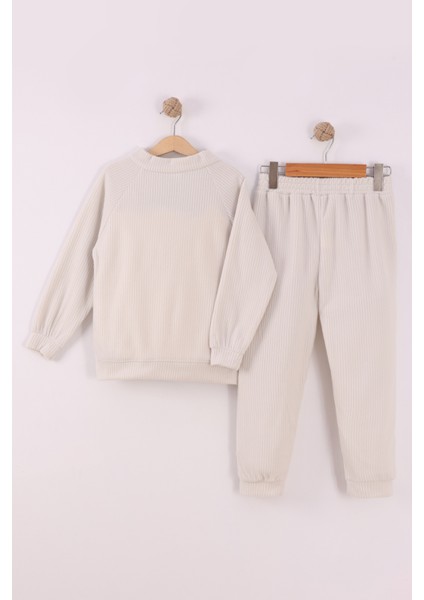 Erkek Çocuk Reglan Kol Fitilli Polar Takım