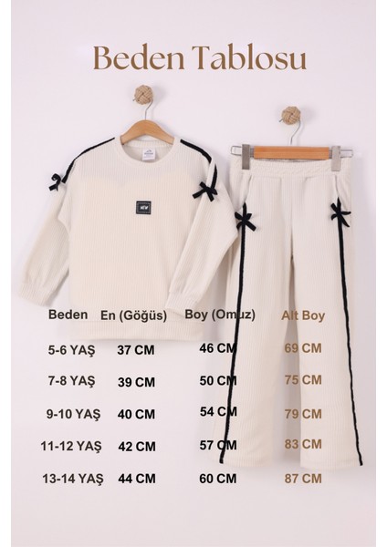 Kız Çocuk Kurdale Detaylı Fitilli Polar Takım indirimleri