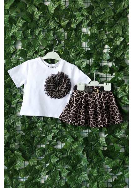 Çocuk Takımı Leopar Desenli Çicekli fiyatları