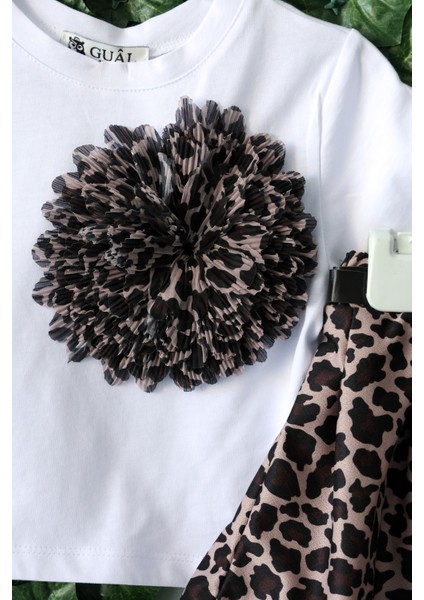 Çocuk Takımı Leopar Desenli Çicekli modelleri