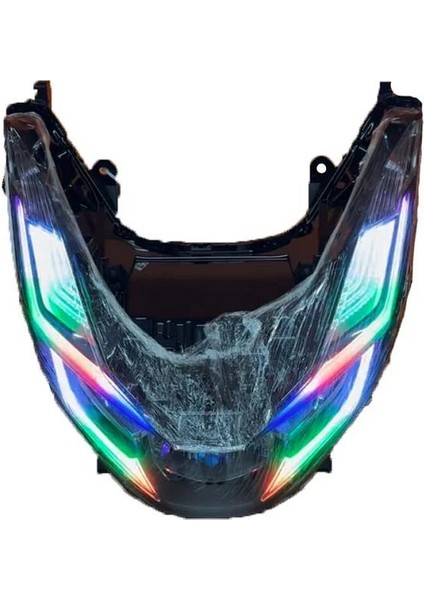 Pcx 2021-2024 Uyumlu Rgb LED Telefon Kontrollü Ön Far Takımı
