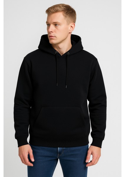 Unisex Hoodie Sweatshirt Kalın Oversize 3 Iplik