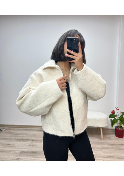 Kısa Kaşe Fermuarlı Kaban fiyatları