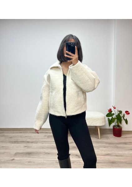 Kısa Kaşe Fermuarlı Kaban fırsatları