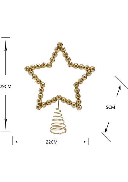 New Year Yılbaşı Twinkle Star Ağaç Başlığı Gold fiyatları