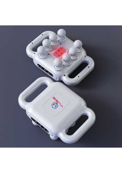 8 Başlıklı Şarjlı Isıtmalı Masaj Aleti – Derin Doku Sporcu Masaj Tabancası, Sessiz