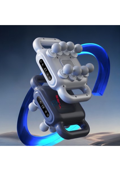 8 Başlıklı Şarjlı Isıtmalı Masaj Aleti – Derin Doku Sporcu Masaj Tabancası, Sessiz modelleri