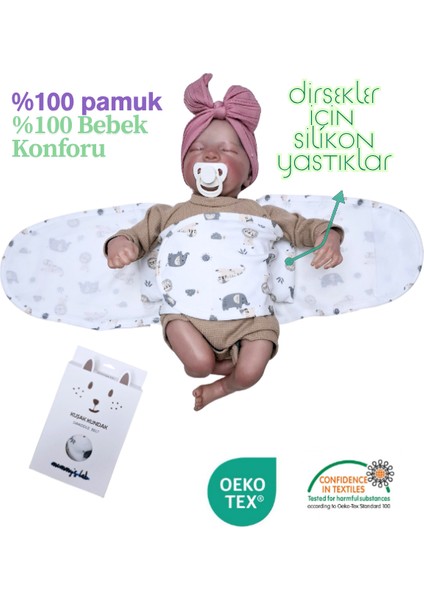 Yeni Sezon Yeni Ürün Özel Tasarım 0-4 Ay Yarım Kundak %100 Pamuk Dört Mevsim Cırtlı Renkli Desenli Bebek Kundak Kemer Kuşak Kundak modelleri