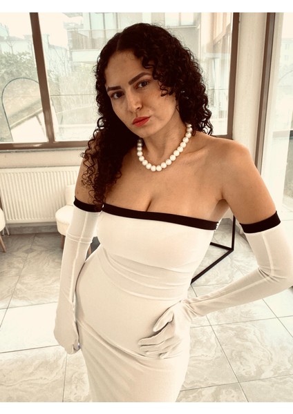 Tera Eldivanlı Elbise