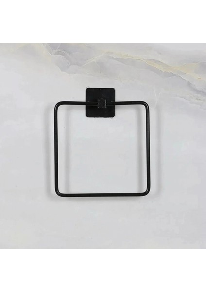 Kendiliğinden Yapışkanlı Siyah Paslanmaz Metal Kare Havluluk (K95) fırsatları