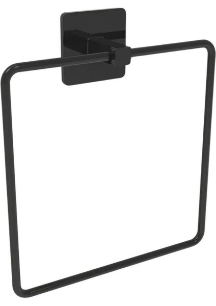 Kendiliğinden Yapışkanlı Siyah Paslanmaz Metal Kare Havluluk (K95) indirimleri