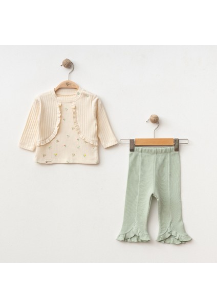 Mini Bloom Fırfırlı Kız Bebek Ikili Takım