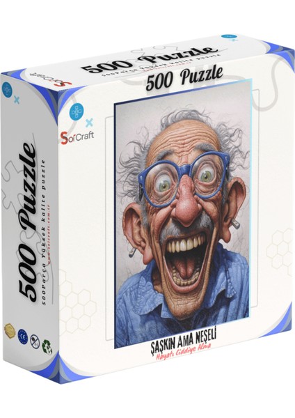 500 Parça Puzzle Şaşkın Ama Neşeli fiyatları