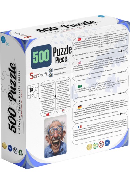 500 Parça Puzzle Şaşkın Ama Neşeli modelleri