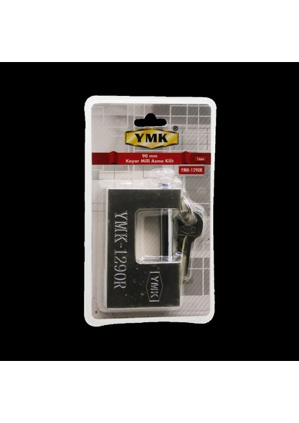 90MM Gri Kayar Milli Asma Kilit (K95)