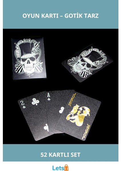 Kuru Kafa Temalı Gotik Oyun Kartı
