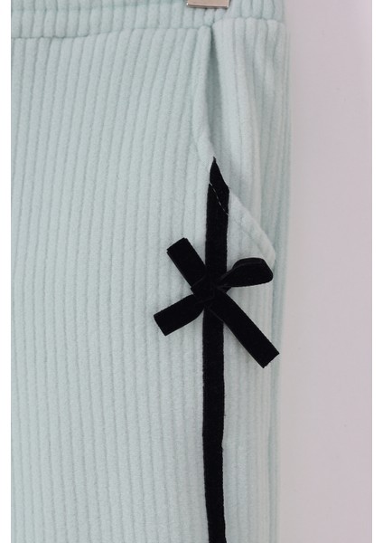 Kız Çocuk Kurdale Detaylı Fitilli Polar Takım modelleri