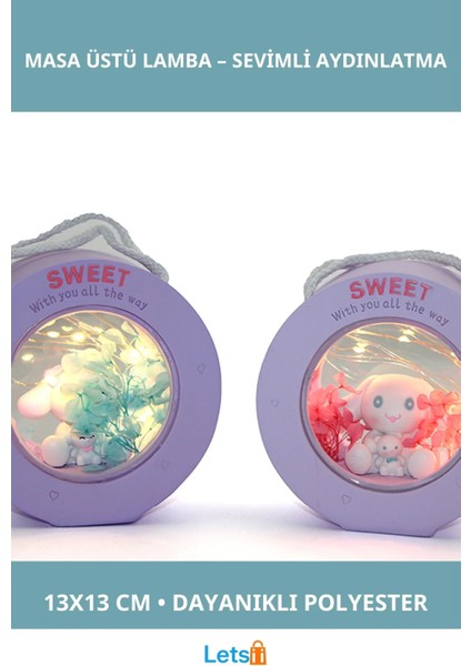 Polyester Hello Kitty Cinnamoroll Masa Üstü Lamba