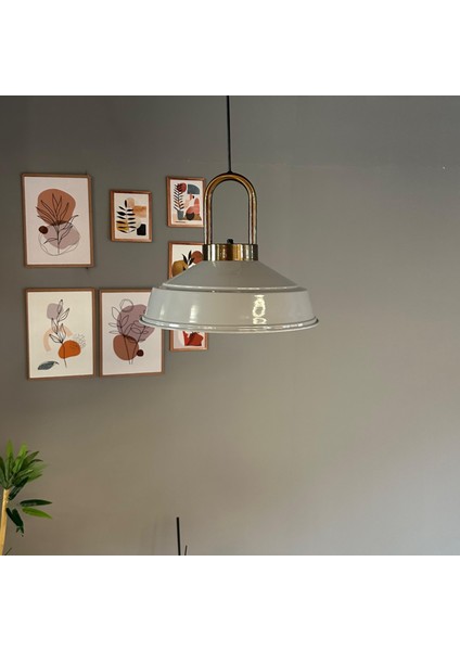 Carmelo Gri Renk Asaletli Tekli Avize Eskitme Kilit Kafa Başlık Sarkıt Lamba Salon Aydınlatma fırsatları