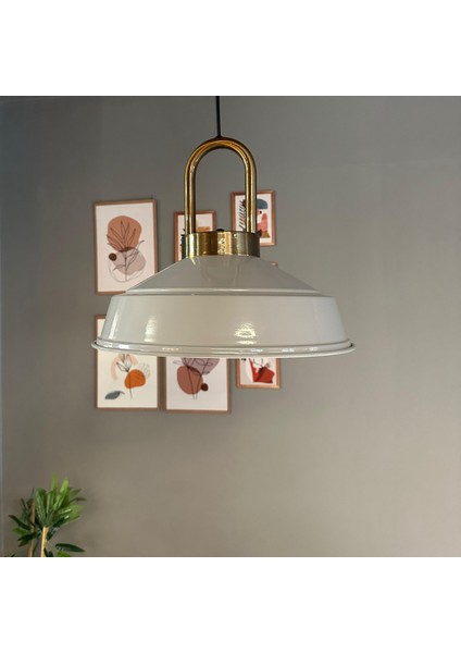 Carmelo Gri Renk Asaletli Tekli Avize Eskitme Kilit Kafa Başlık Sarkıt Lamba Salon Aydınlatma