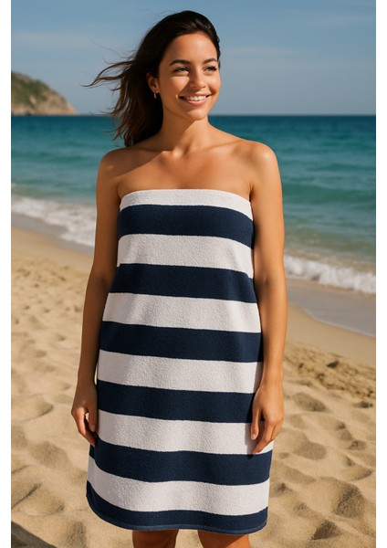 %100 Pamuk Çizgili 100 x 180 cm Banyo Havlusu fiyatları