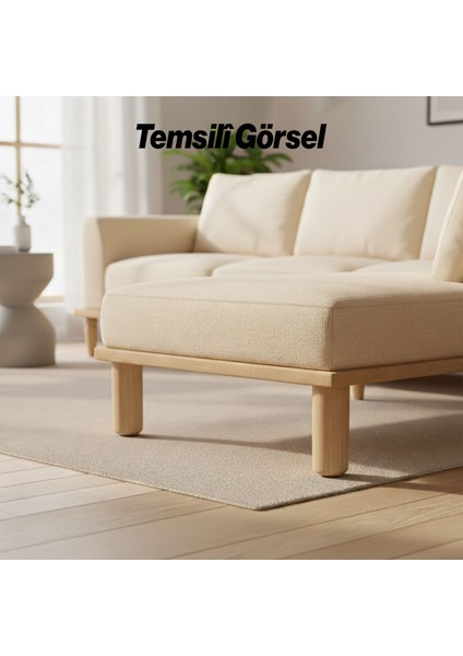 Bohem 10 cm Doğal Ahşap 4 Adet Ayak Boyasız Ham Silindir Mobilya Koltuk Kanepe Ayağı Aparat Dahil indirimleri