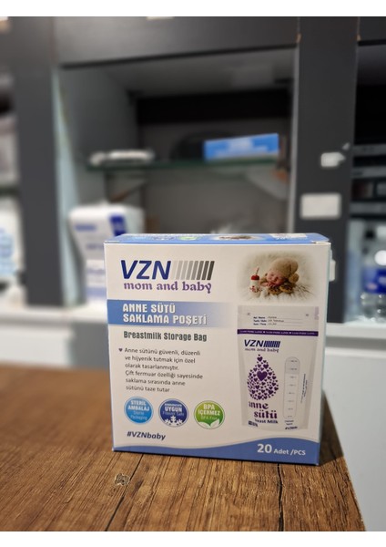 Anne Sütü Saklama Poşeti 2 Adet ( 40 Poşet )