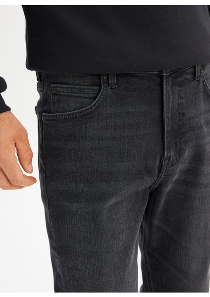Normal Bel Straight Siyah Erkek Denim Pantolon ML733011EV Siyah Denim Pantolon fırsatları