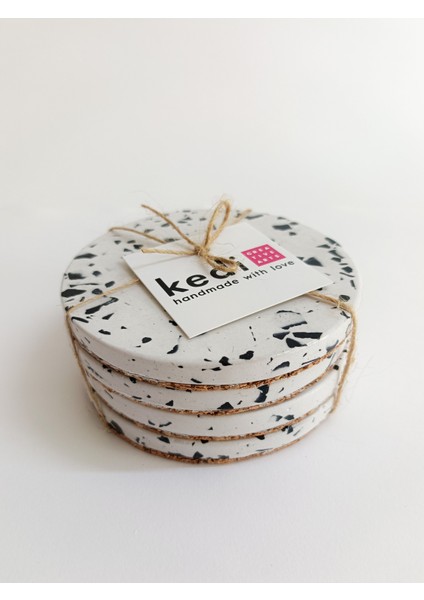 Terrazzo 4'lü Bardak Altlığı Seti fiyatları