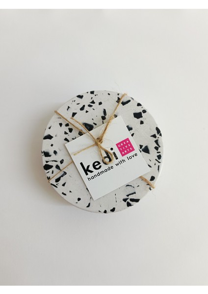 Terrazzo 4'lü Bardak Altlığı Seti modelleri