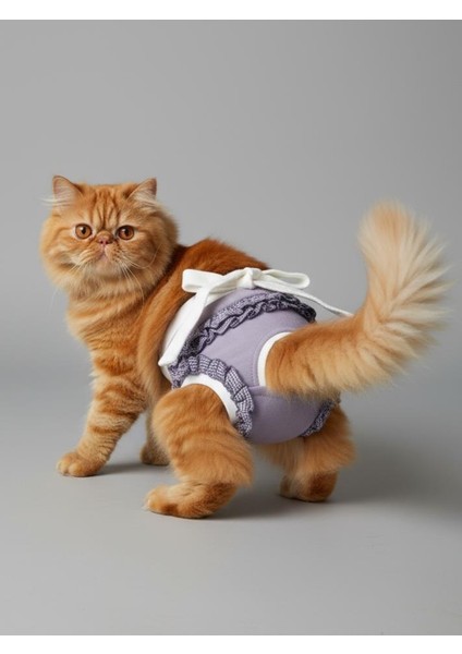 Princess Lila Dişi Kedi Regl Külotu | Kedi Donu | Kedi Iç Çamaşırı | Ayarlanabilir Bağcıklı | Küçük Irklar Için indirimleri