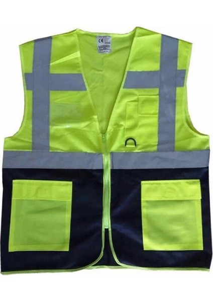 Reflektörlü Ikaz Yeleği ( Mühendis Yeleği ) Cepli fırsatları