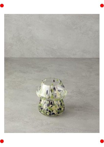 Mantar Tasarımlı Renkli Cam Dekoratif Vazo fiyatları