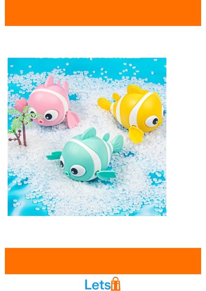 Renkli Kurmalı Balık Bebek Banyo Oyuncağı fırsatları