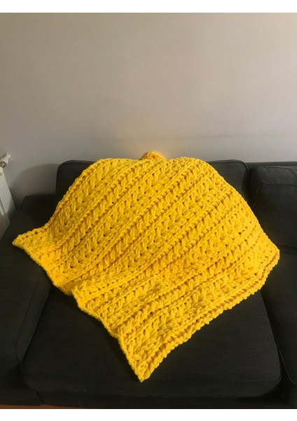 El Örgüsü Sarı Bebek Battaniyesi Antilaerjik 90X90 fiyatları