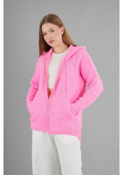 Alexandergardı Kapüşonlu Fermuarlı Triko HIRKA(A92409-S) fırsatları