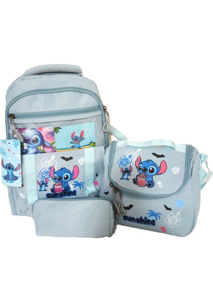 Kawaii Kore Tarzı Suya Dayanıklı Kız Çocuk İlkokul Çantası Termal Beslenme ve Kalemlik fırsatları