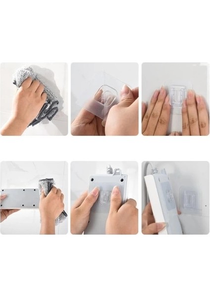 Buğz Geçmeli Klips Eşya Sabitleme Askısı 6lı Set indirimleri