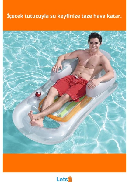 Lüks Koltuklu Şişme Deniz Yatağı 1.61M x 84CM fiyatları