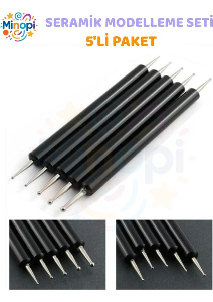 Seramik Kil Çömlek Şekillendirici 5 Li Seramik Modelaj Oyma Seti Heykel Katlama Kalemi Oyma modelleri