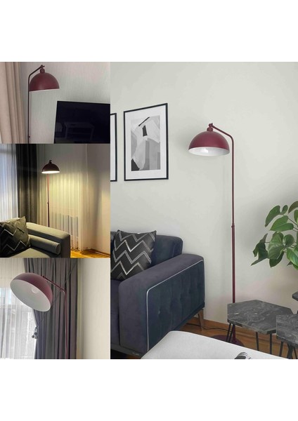 Vişne Çürüğü Lambader Hareketli Başlık Modern Dekoratif Metal Oturma Odası Çalışma Odası Zemin indirimleri