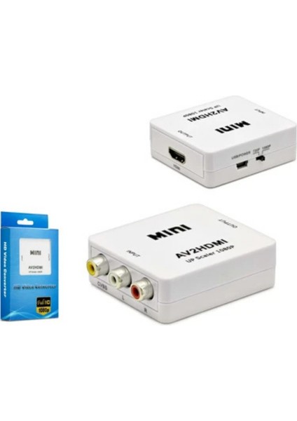 AV2HDMI Dönüştürücü – Rca (Av) Girişi HDMI Çıkışa Çevirici Adaptör fiyatları