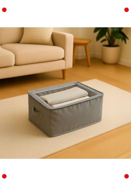 Katlanabilir Çok Amaçlı Saklama Kutusu (Gri) fırsatları