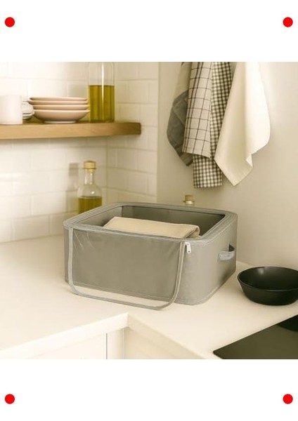 Katlanabilir Çok Amaçlı Saklama Kutusu (Gri) indirimleri